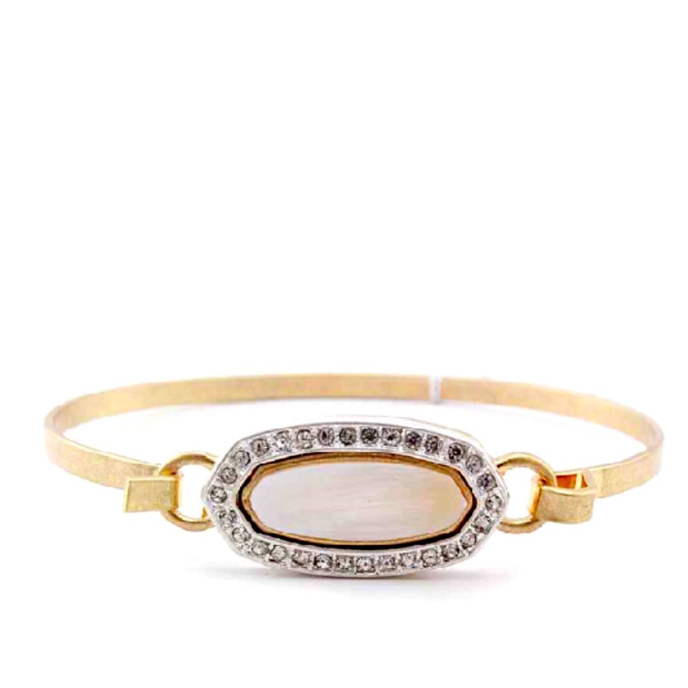 Gold Plating/Oval Casting Bangle